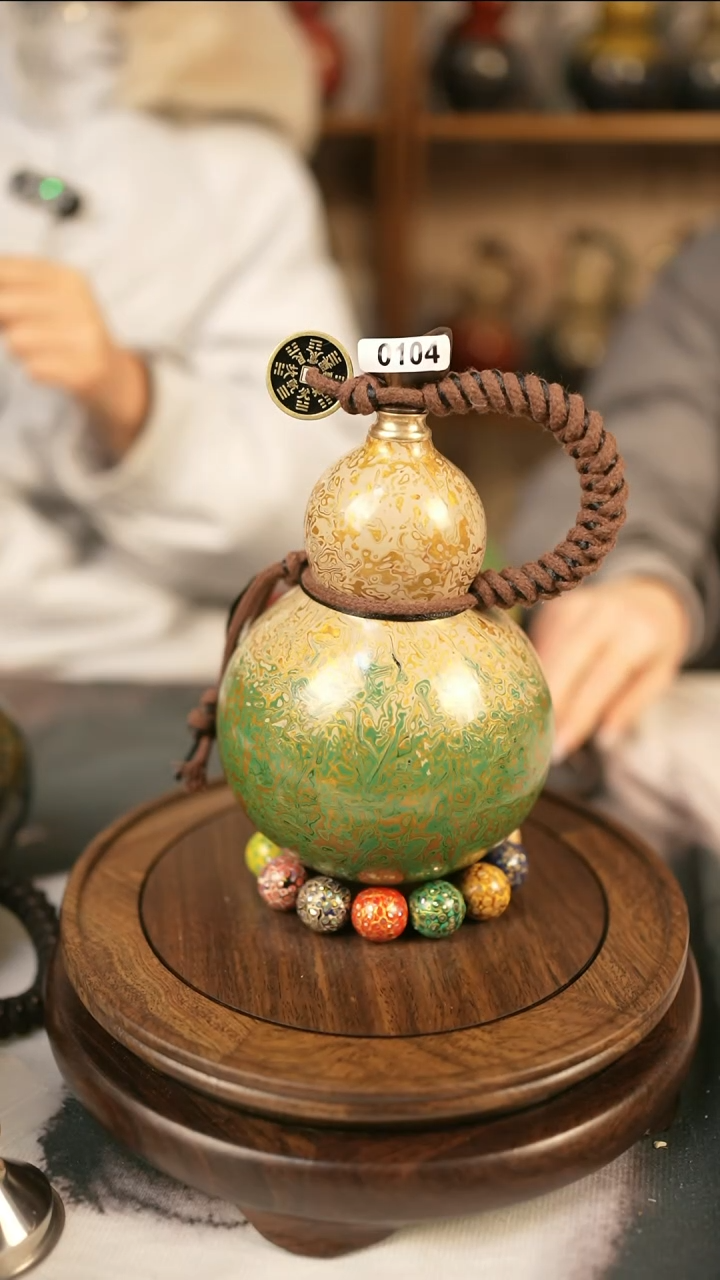 【闪购商品】104精品大漆酒葫芦送网兜漏斗