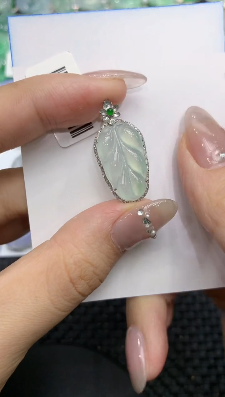 【闪购商品】翡翠颈饰18K金镶嵌222222222