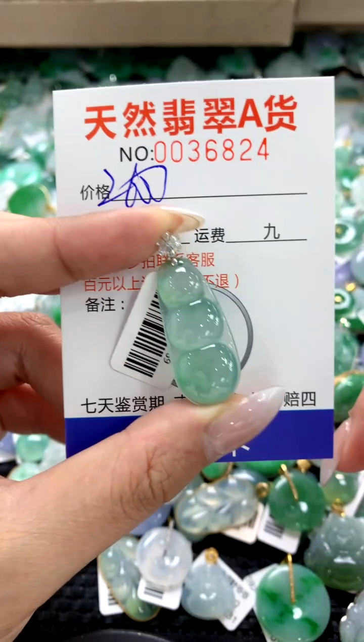 颈饰18K金镶嵌翡翠1