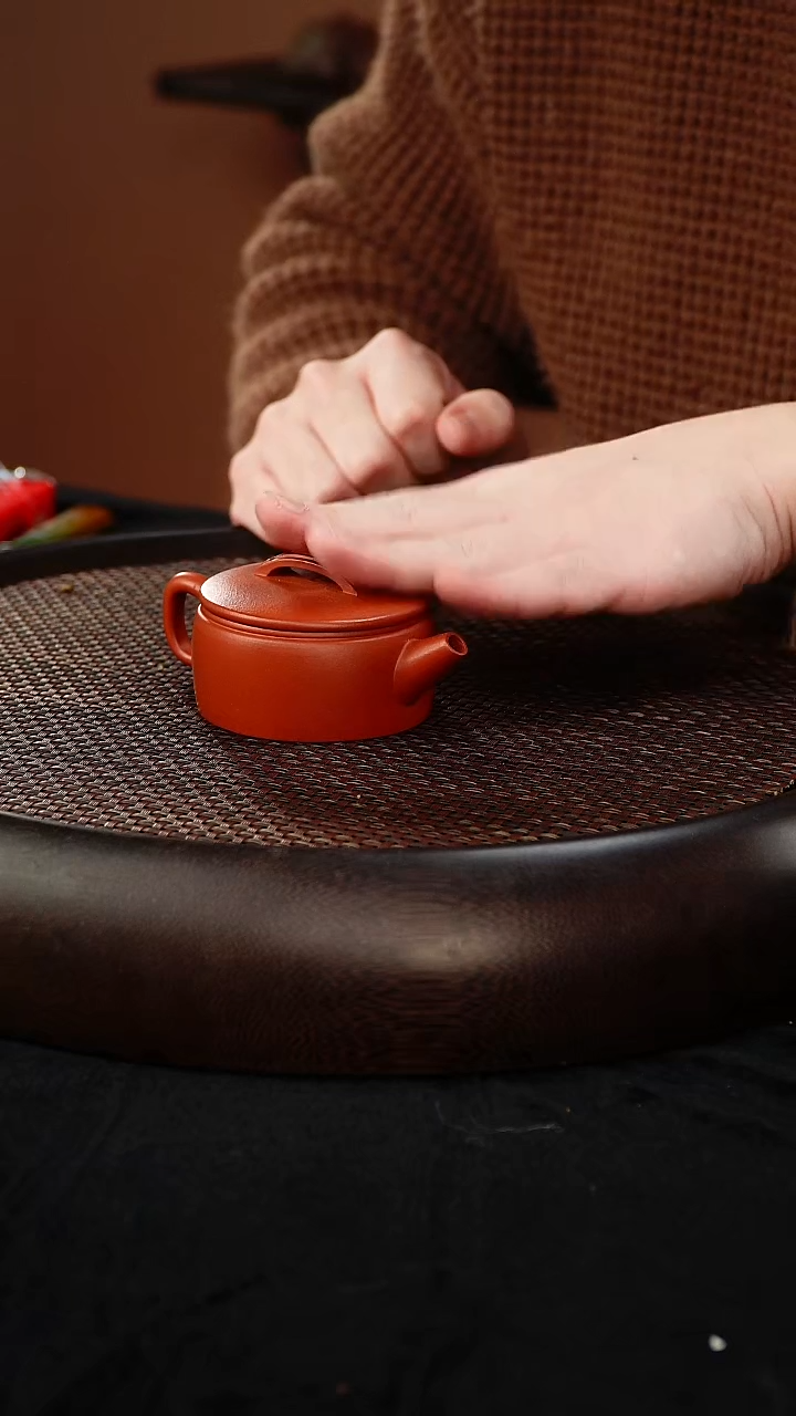 茶壶紫砂汉瓦 朱泥