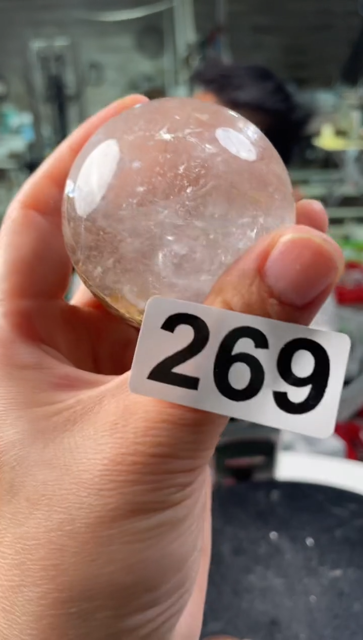 未镶嵌水晶大型摆件（非配饰）白水晶球269 54M