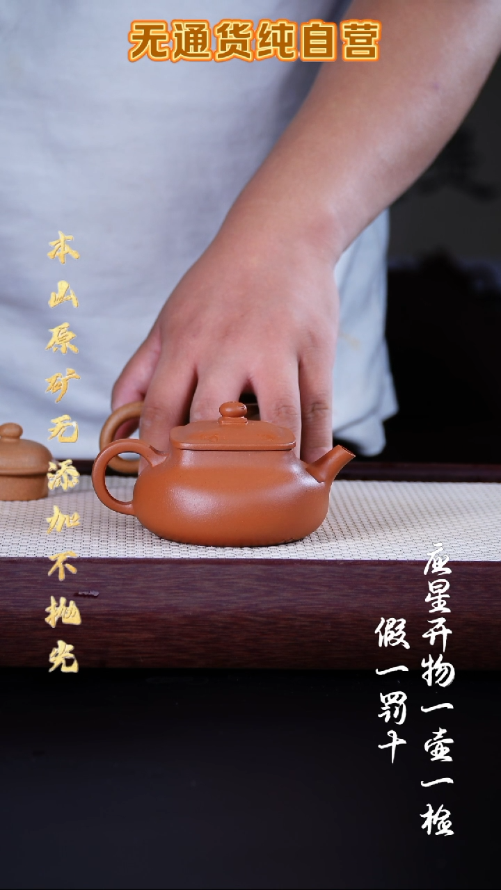茶壶紫砂全砂朱泥 乾坤 170cc