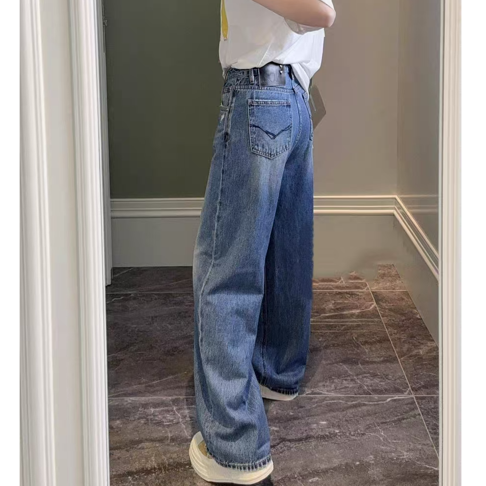 SU【189-1】花66   愫洋爆款神裤2.0阔腿裤2025新款今年流行正蓝色~