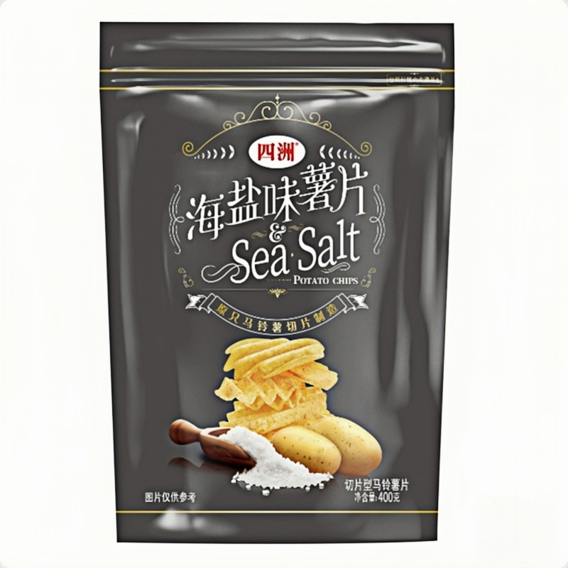 costco代购海盐味薯片400g 切片马铃薯薯片口感薄脆鲜咸