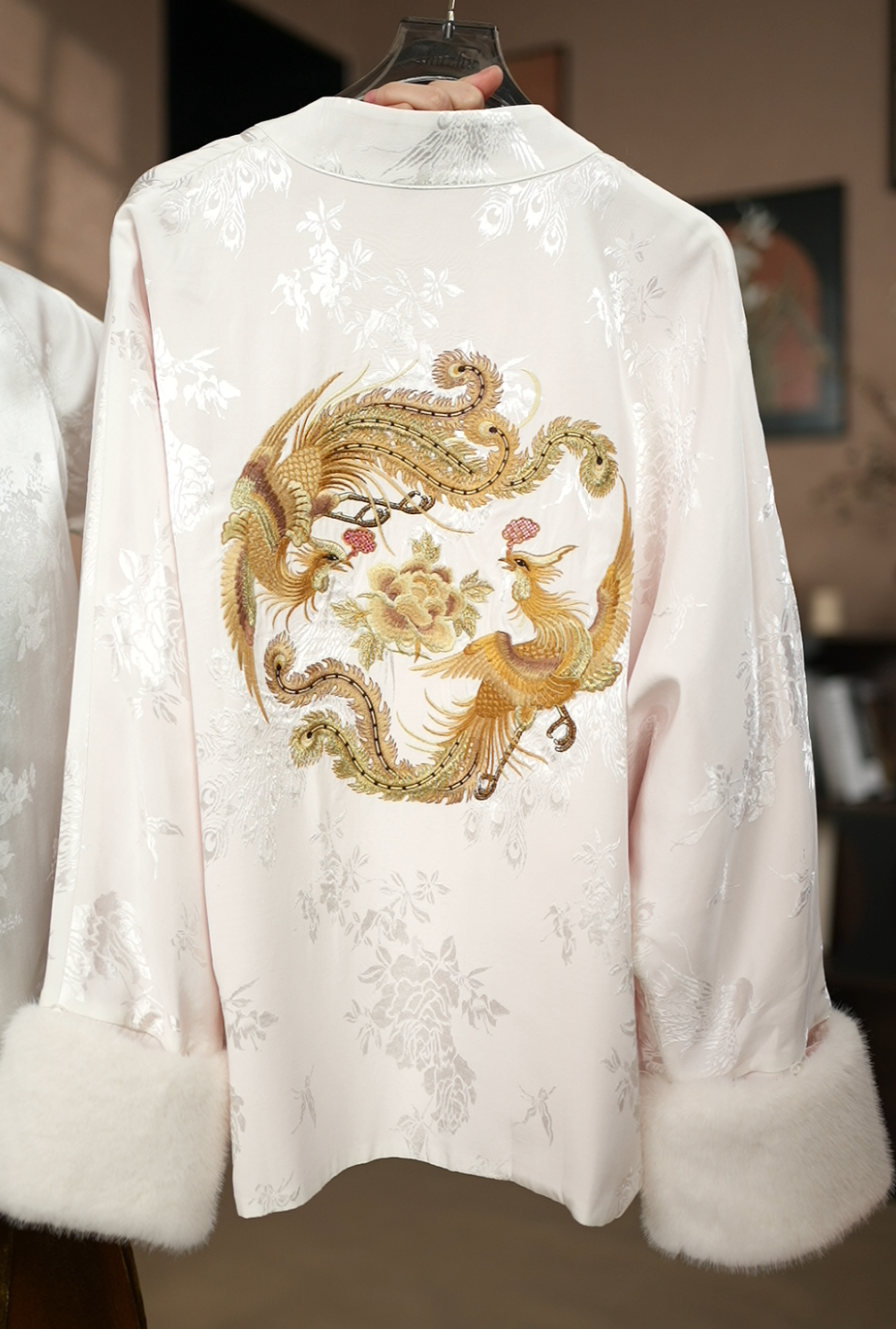 南油高端新中式好看优雅气质百搭显瘦新款幂姐双面穿外套1370