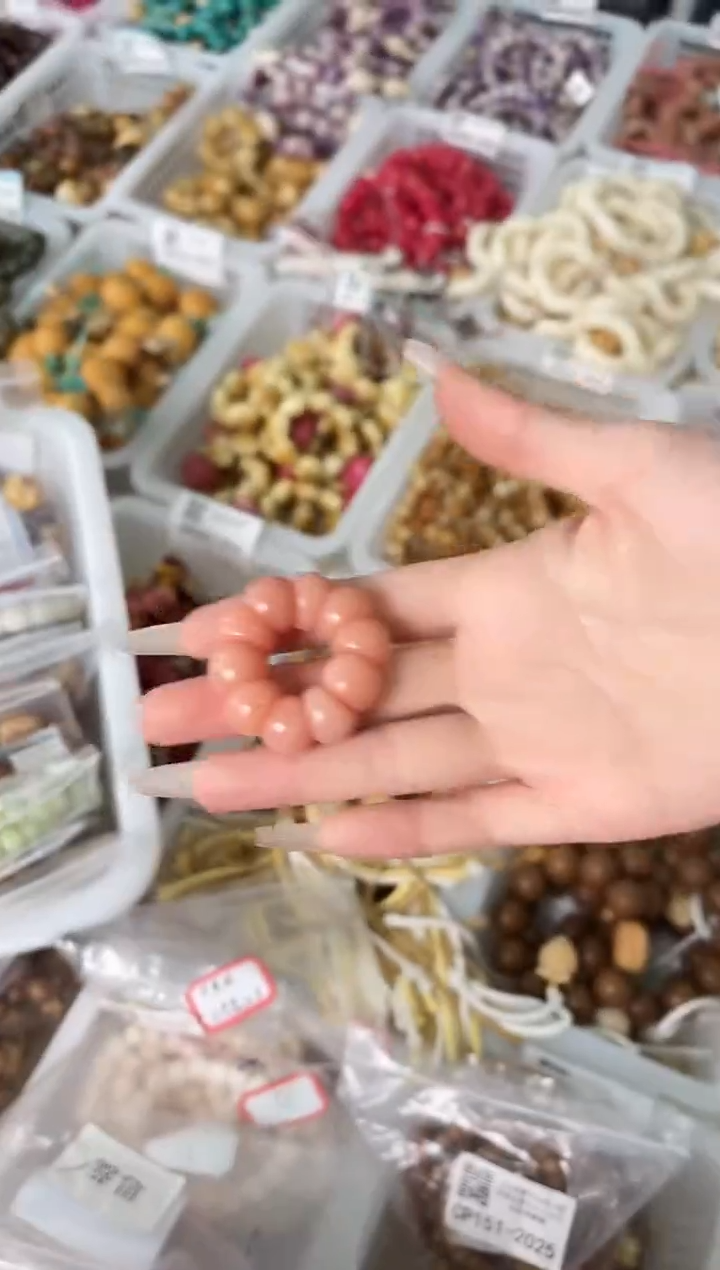 手串菩提根/象牙果【粉影12-13mm】菩提根粉色蒜瓣手捻@@CS023-1966