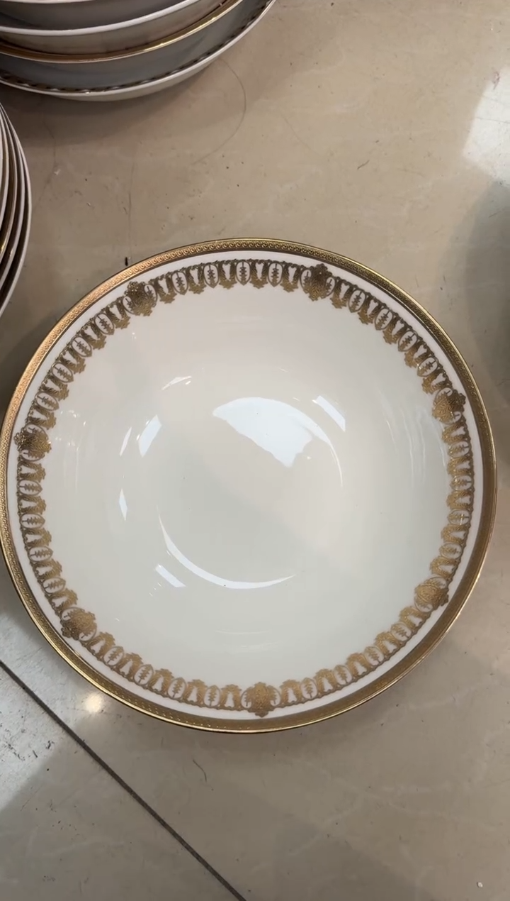 【闪购商品】瓷片9英寸汤碗 福利款 微瑕 