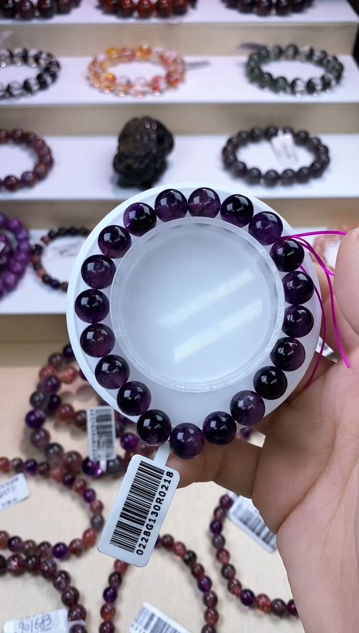 【闪购商品】水晶手链未镶嵌紫超七10m+