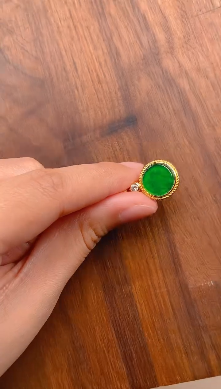 【闪购商品】翡翠吊坠(不含链)银S925镶嵌平安喜乐无事牌