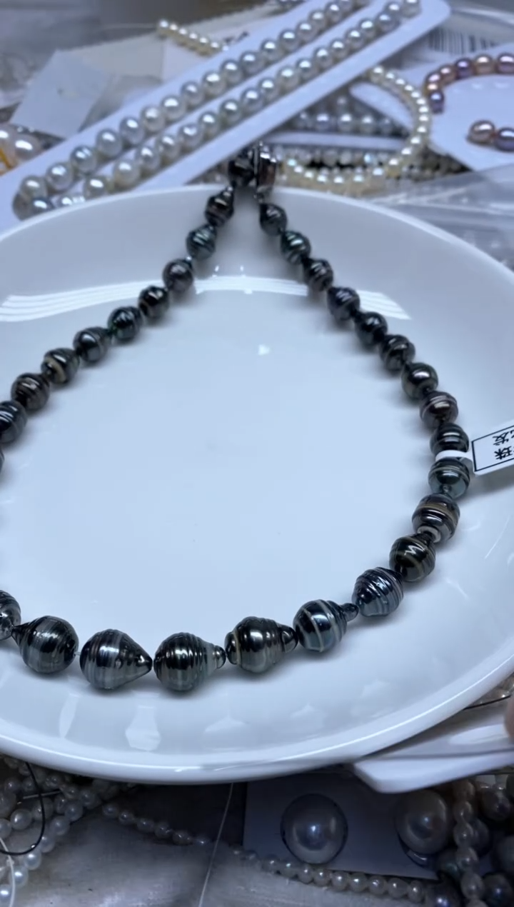 未镶嵌海水珍珠颈饰9-11