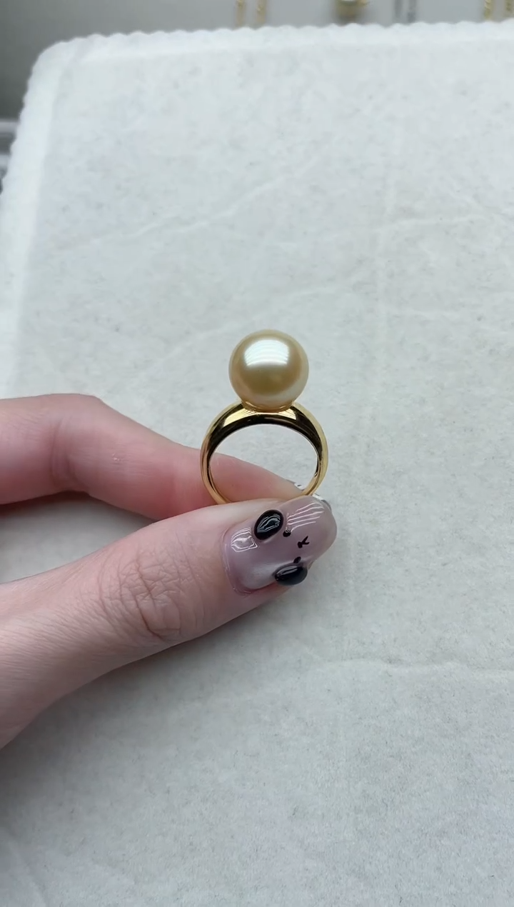 【闪购商品】海水珍珠戒指银S925镶嵌62