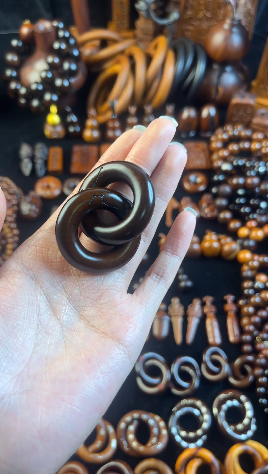 枣木雷击枣木玉化六七星乾坤圈2.0