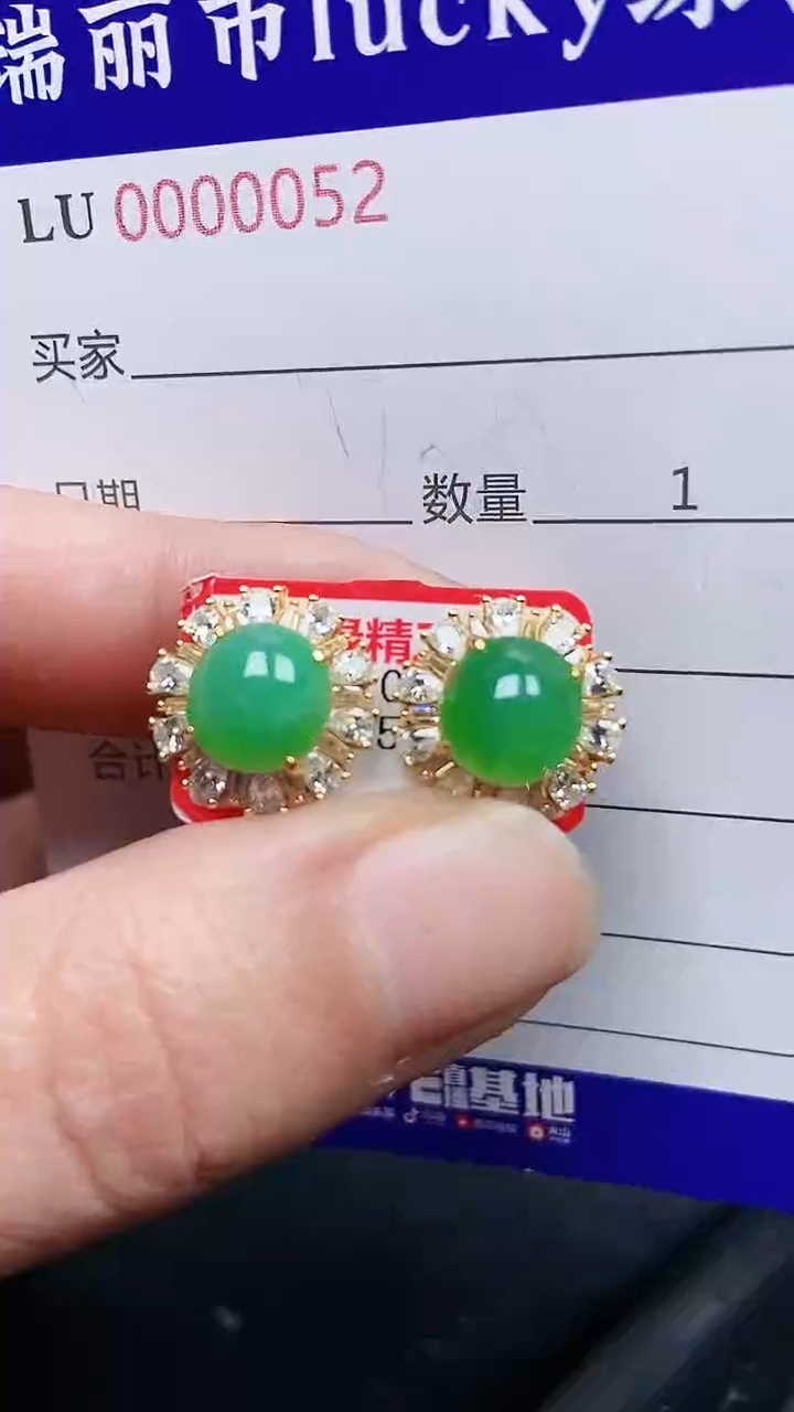 颈饰银S925镶嵌翡翠0052