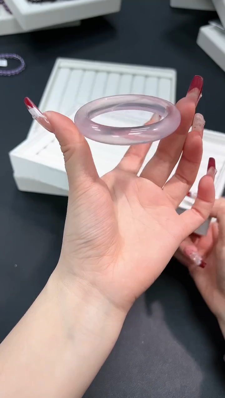 【闪购商品】水晶手镯未镶嵌61A多样性发其一/1条默认微瑕50.8