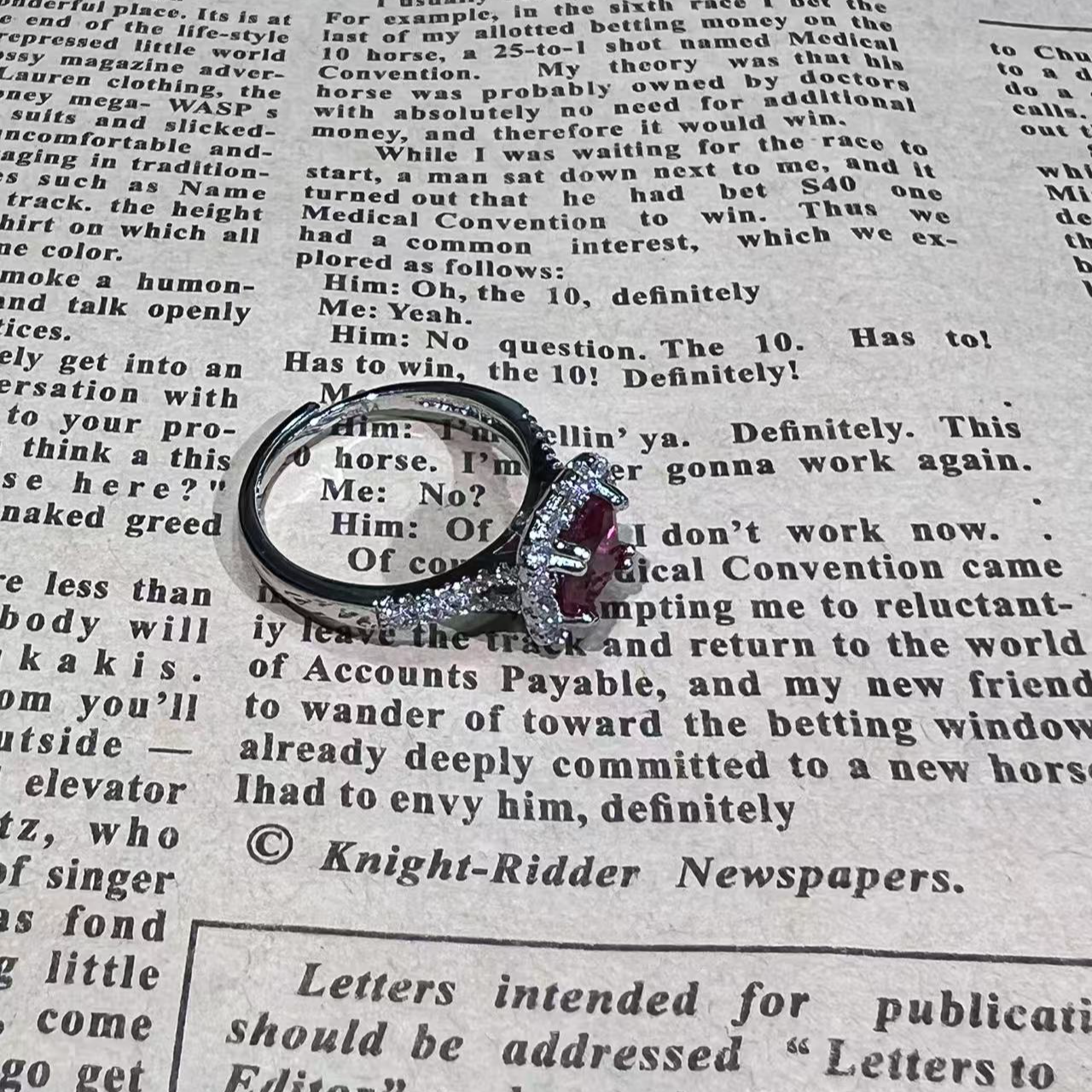 【欧潮】戒指轻奢时尚百搭 B0015