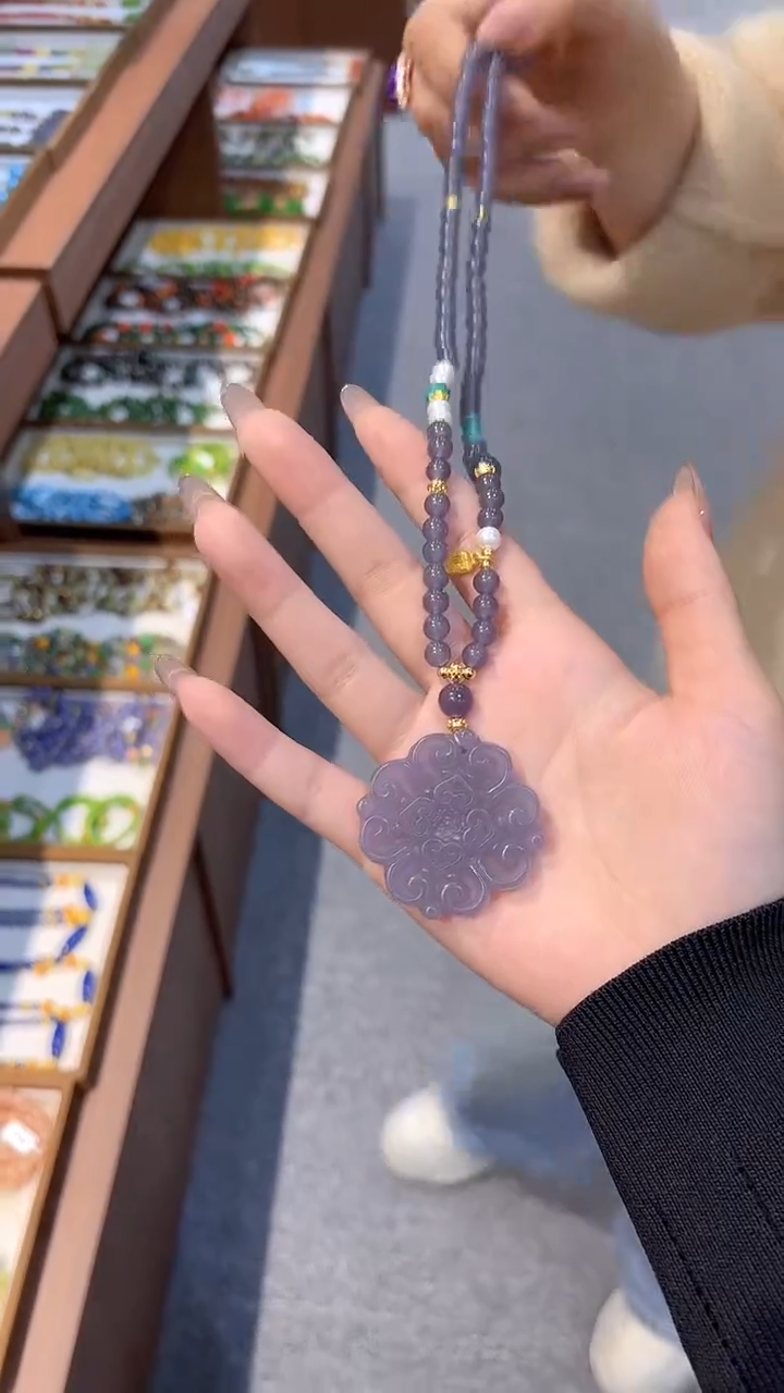 毛衣链未镶嵌和田玉DIY款M725