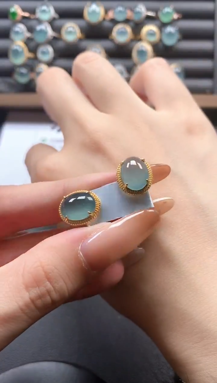 银S925镶嵌戒指翡翠51511