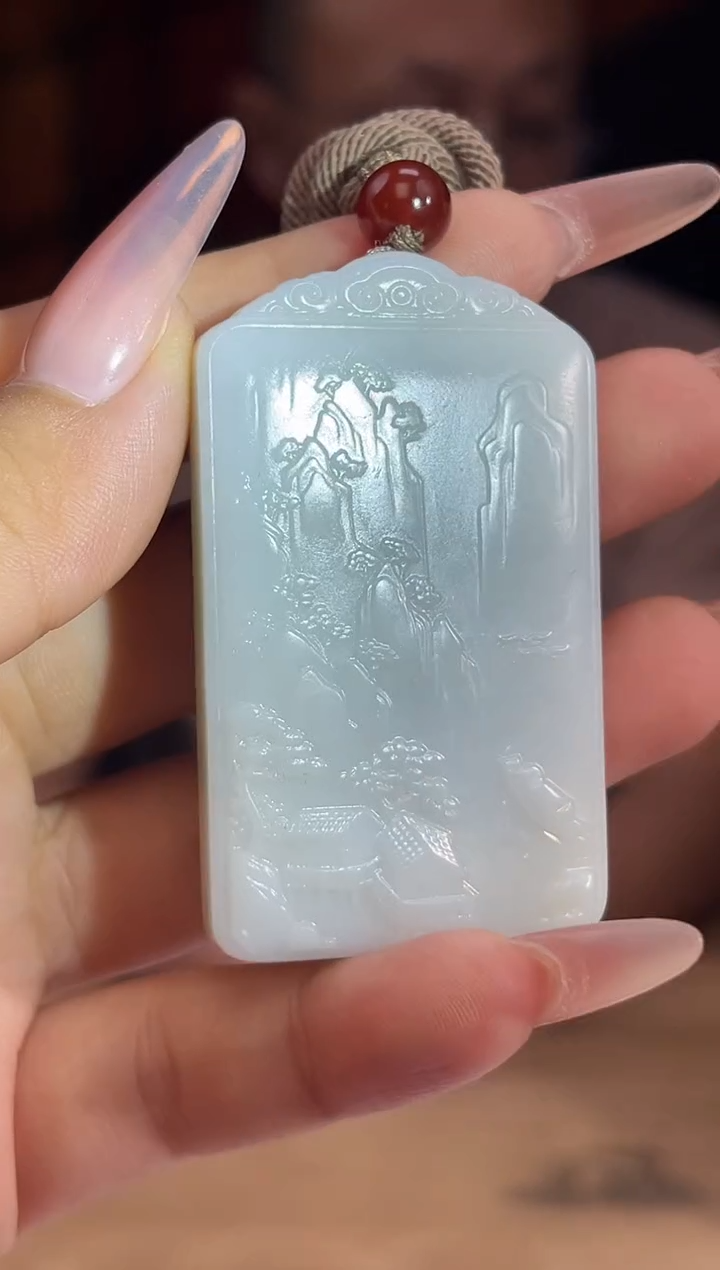 和田玉未镶嵌颈饰A397