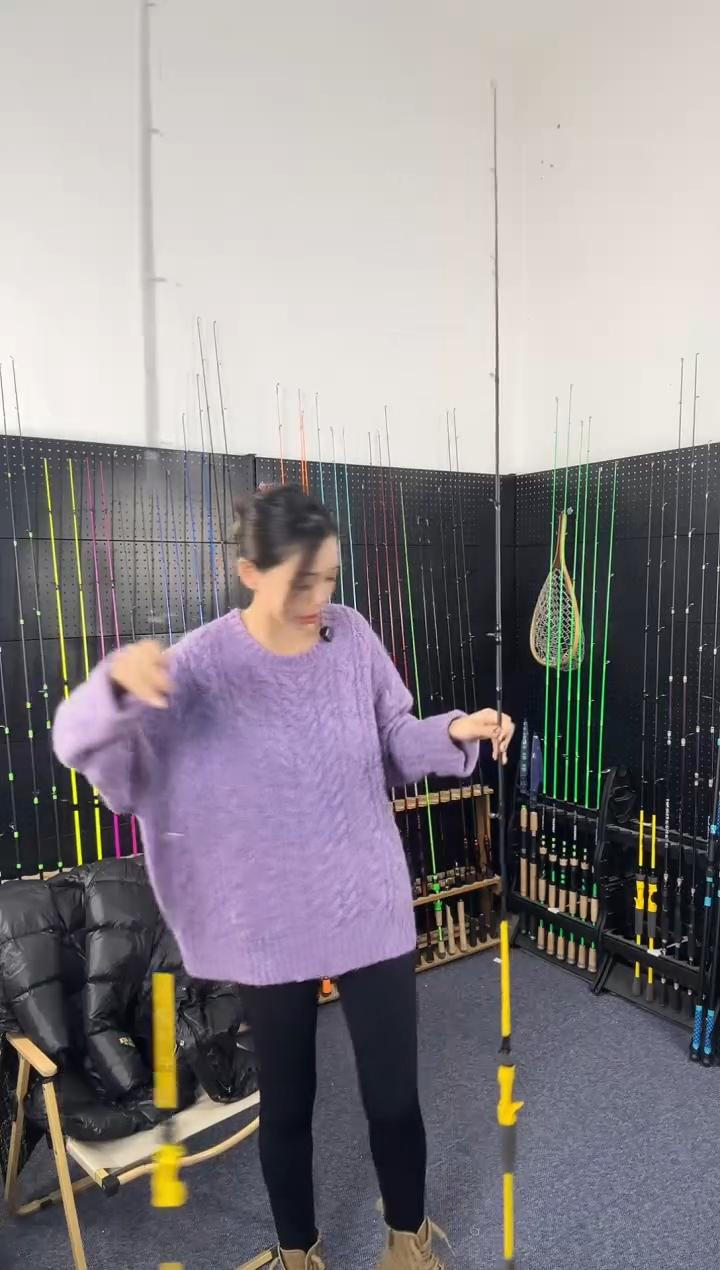 2.1m碳素剑九2.1米枪柄（瑕疵尾货竿，没有售后，介意勿拍）