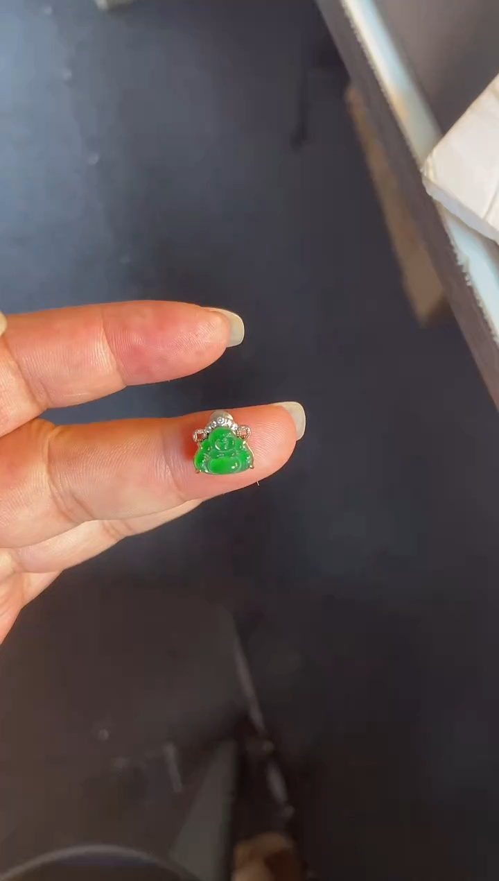 吊坠(不含链)银S925镶嵌翡翠1