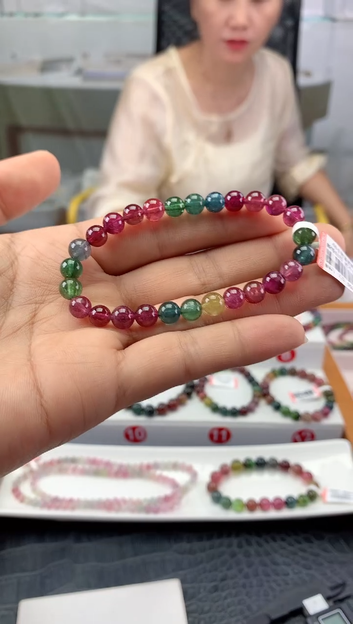 未镶嵌手串碧玺多样性发一条
