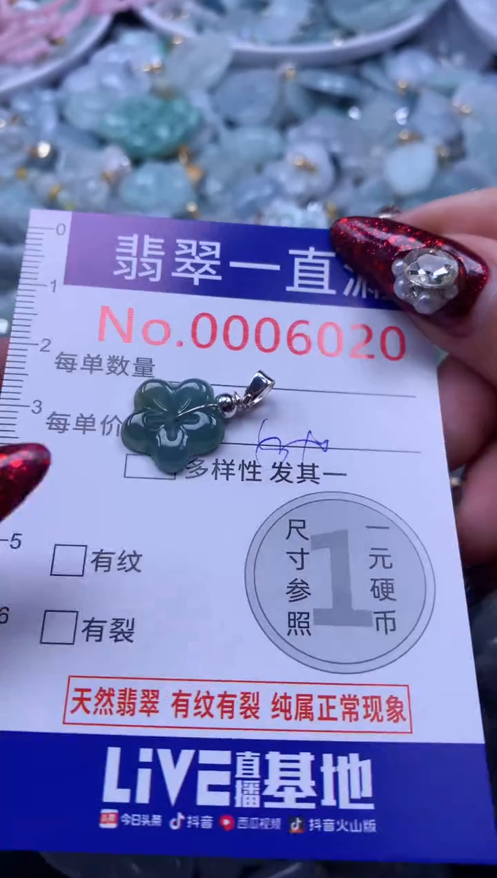 吊坠(不含链)未镶嵌翡翠6020