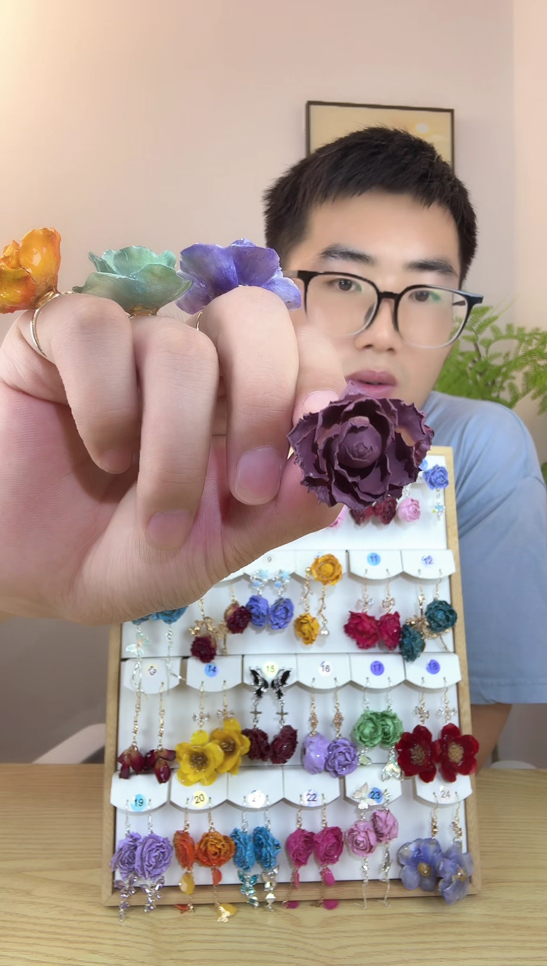 铁合金合金锆石乌梅子酱耳钉