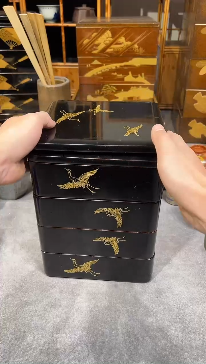 沈金雕刻 双盖四段