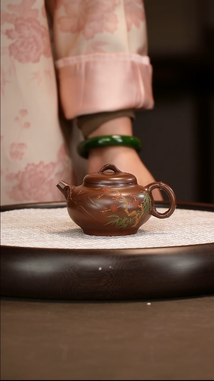 茶壶紫砂 【王品荣】紫泥知竹   170CC