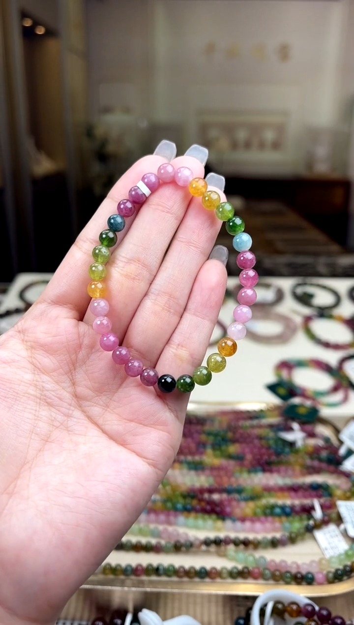 【闪购商品】碧玺/未镶嵌6mm+碧玺单圈多样性发货