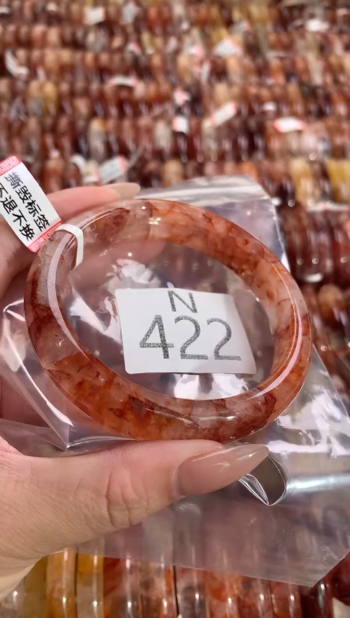 水晶珠宝半成品未镶嵌水晶手镯N422-59