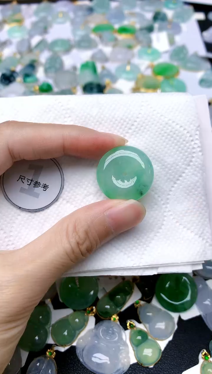 颈饰未镶嵌翡翠天然A货翡翠