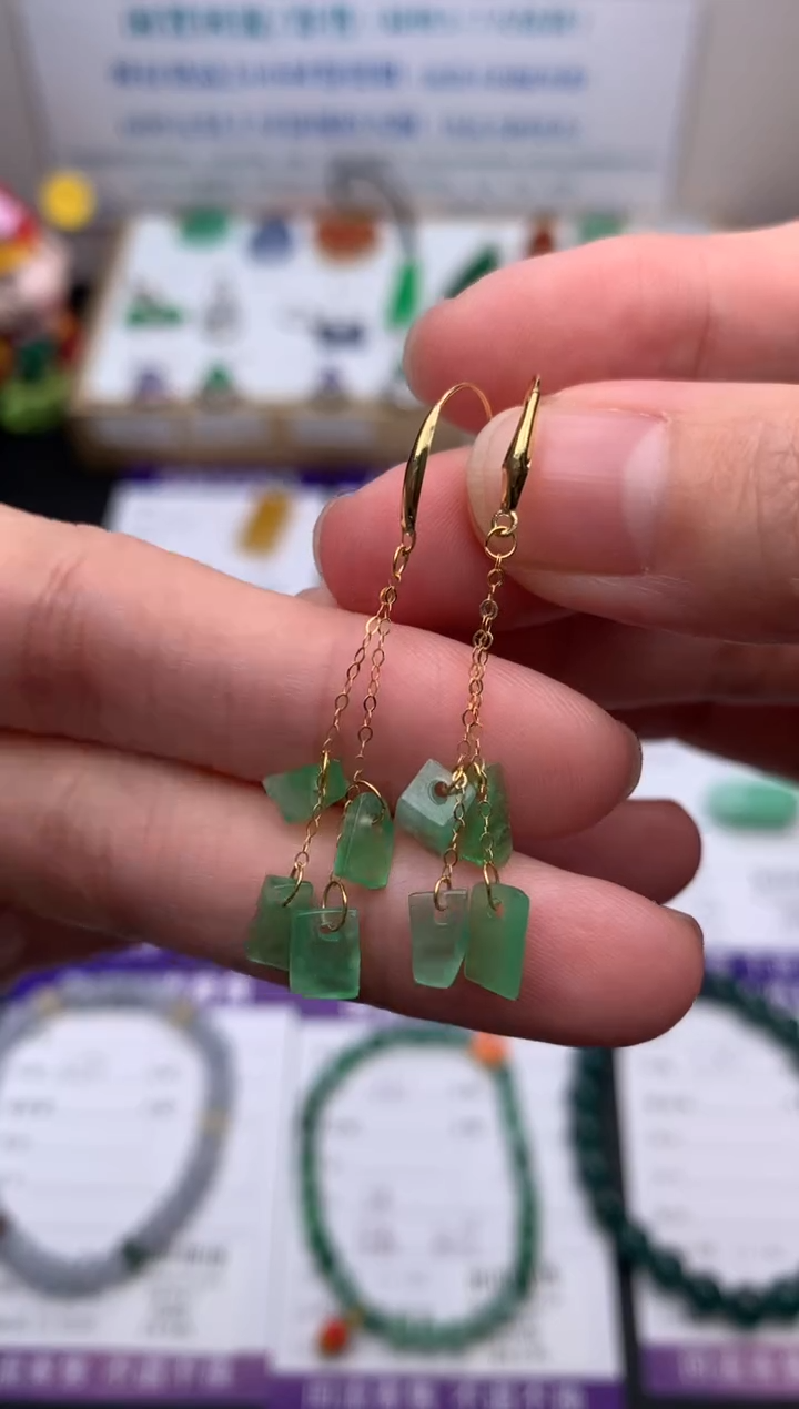 【闪购商品】定制翡翠18K金镶嵌模式推广期24小时鉴赏期