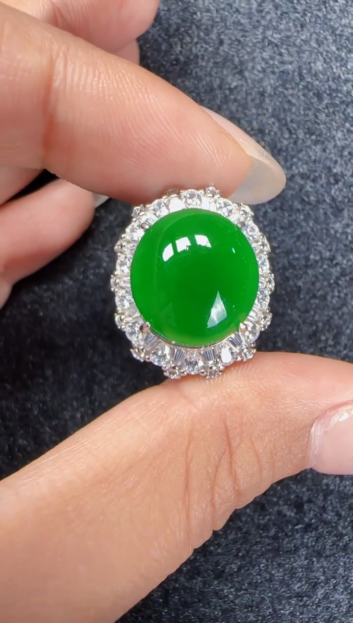 未镶嵌定制翡翠翡翠戒指60