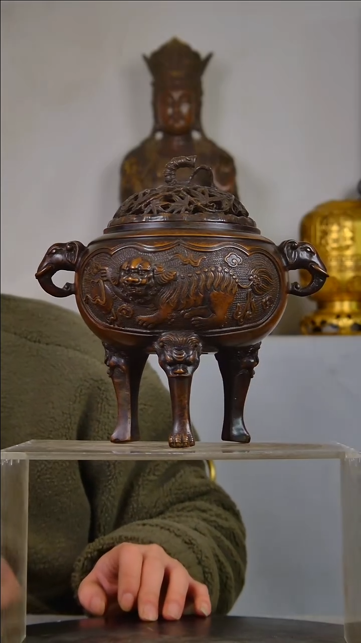 盛**歌精美香炉放漏结缘5664