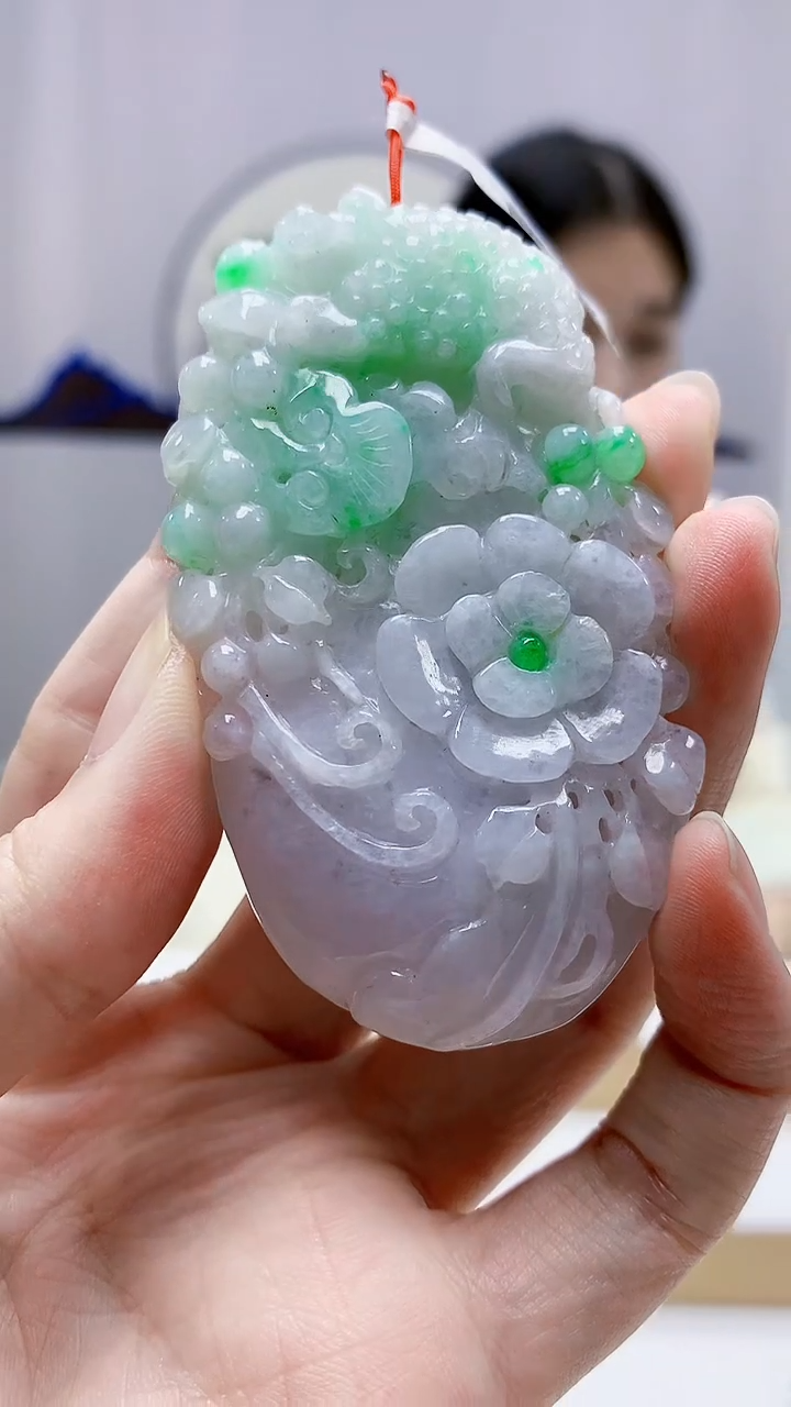 未镶嵌定制翡翠4812zm-毛货挂件92