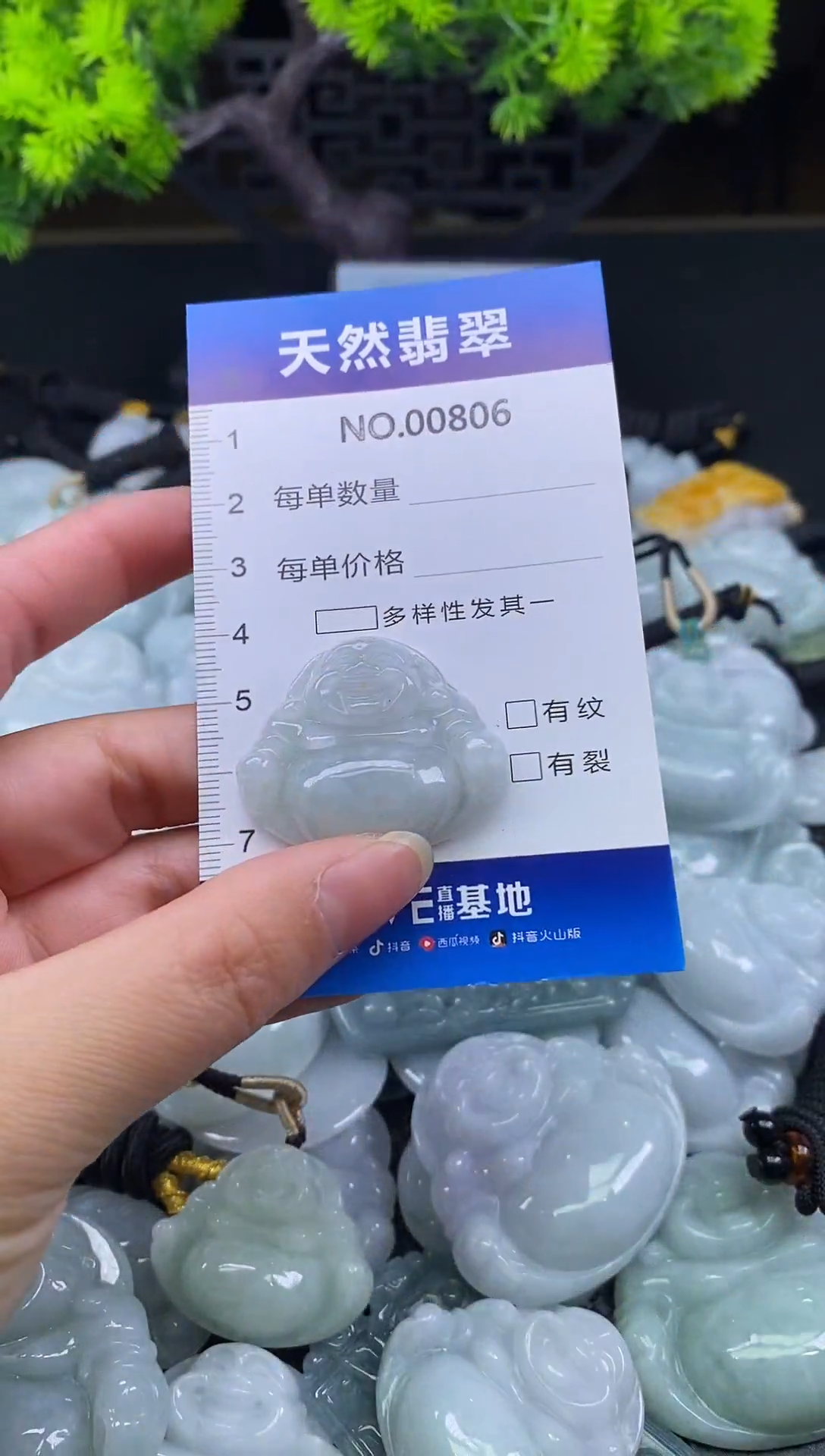 颈饰未镶嵌翡翠天然缅甸翡翠806