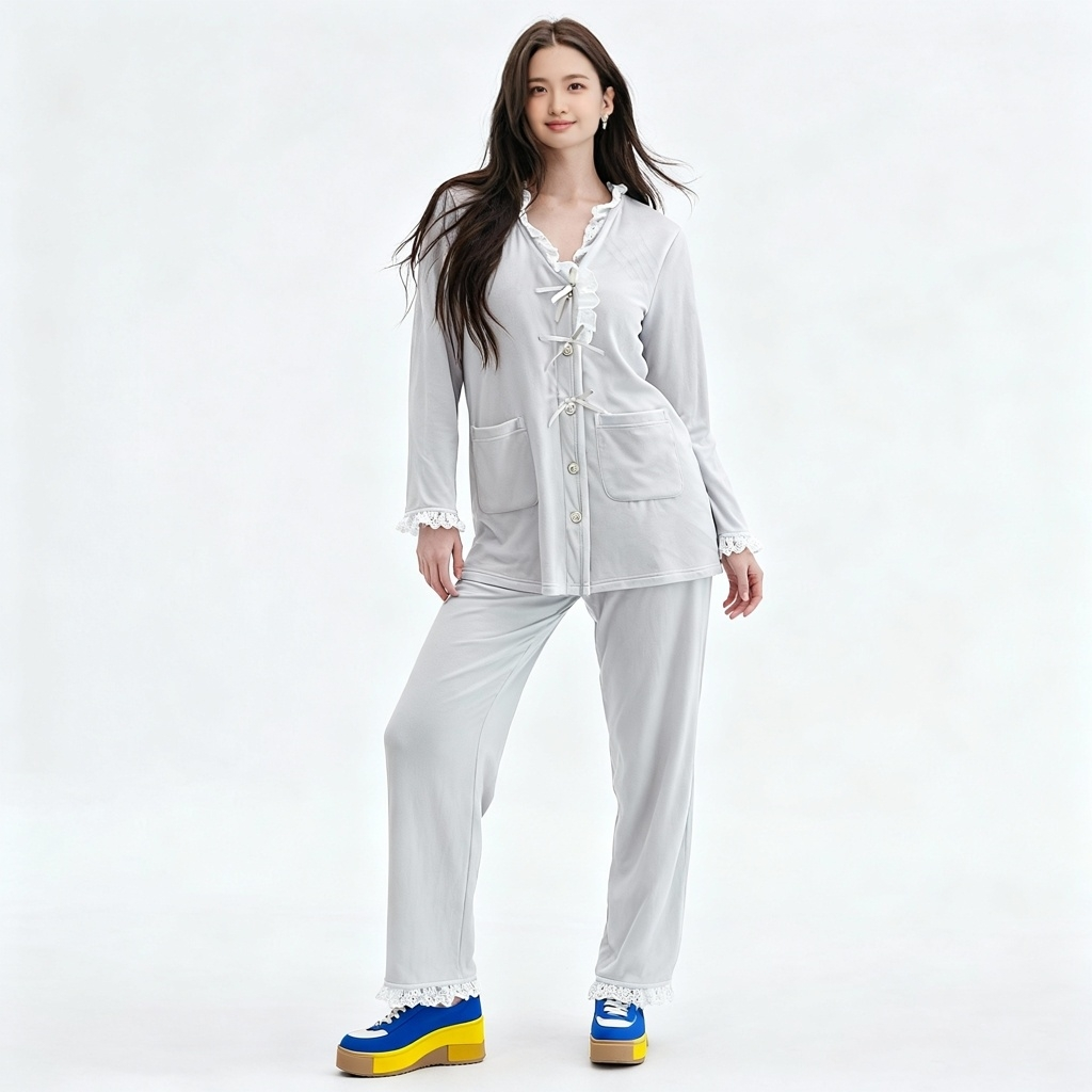 【乔姐严选0067】保暖常规款冬季女睡衣家居服黑色高领毛衣男士修身