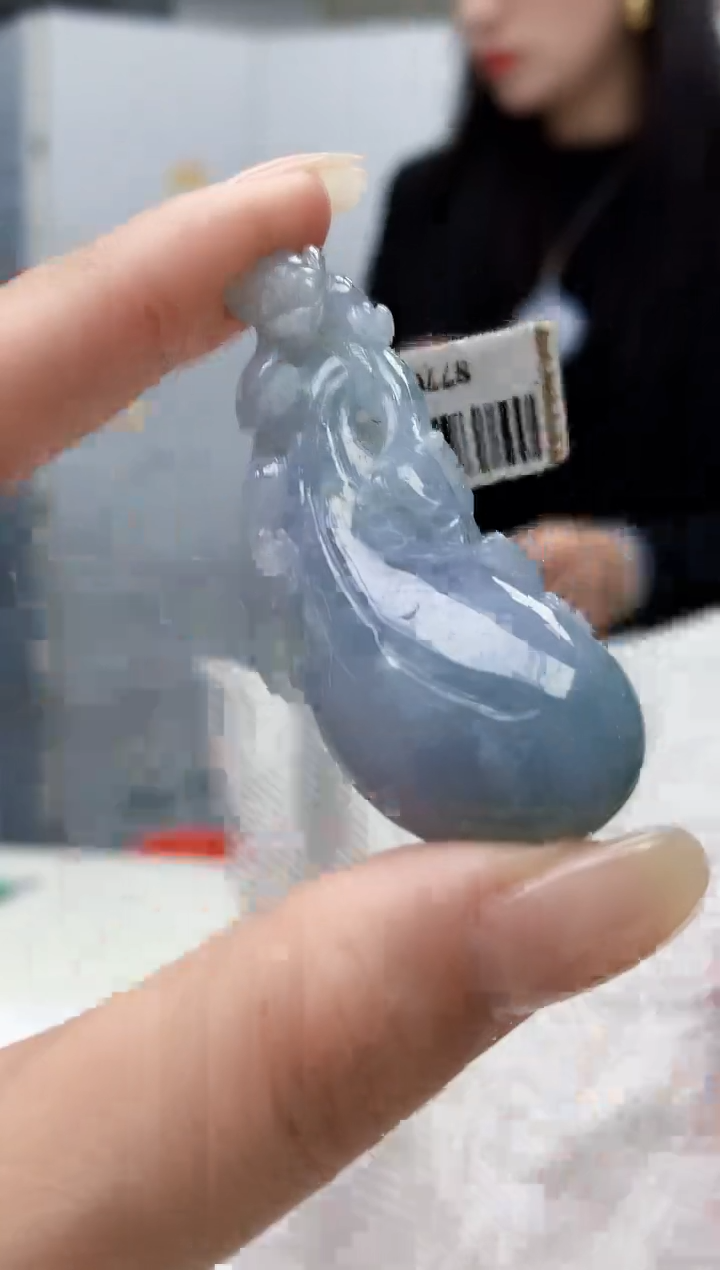 【闪购商品】定制翡翠未镶嵌4852lr-毛货挂件37