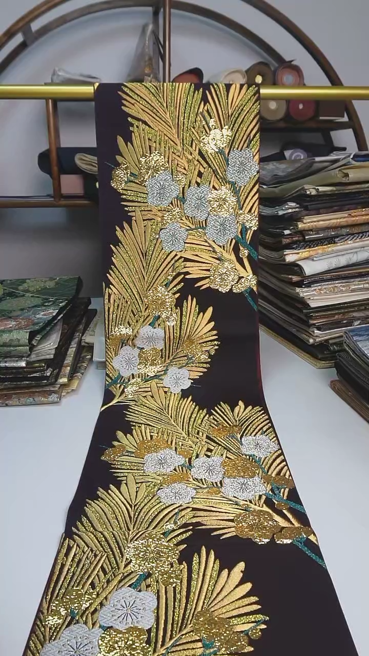 【闪购商品】织绣27西阵织六通松树