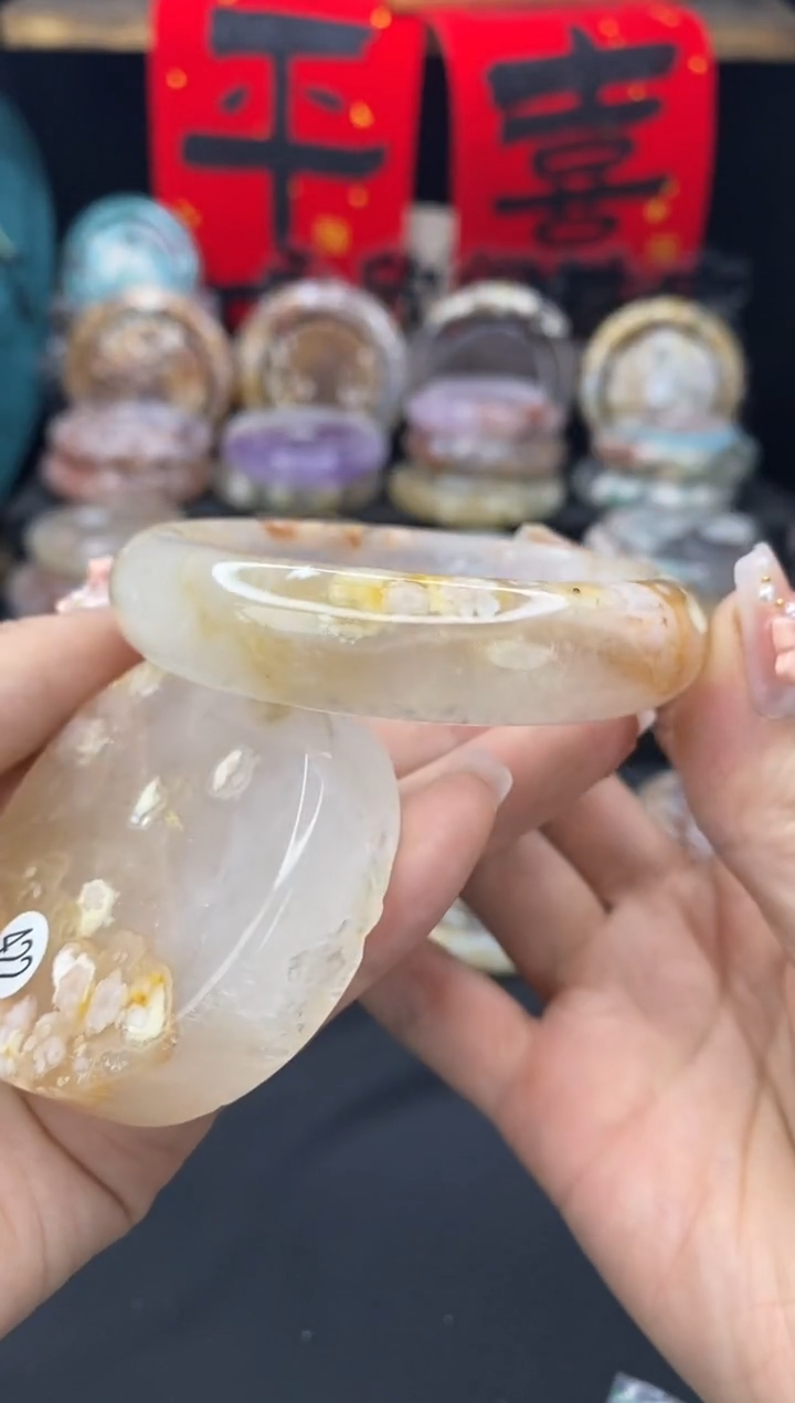 【闪购商品】石英质玉手镯（圆镯）未镶嵌58.3