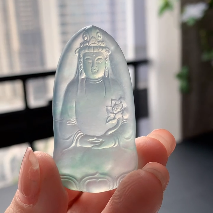 缅甸天然定制翡翠吊坠挂件
