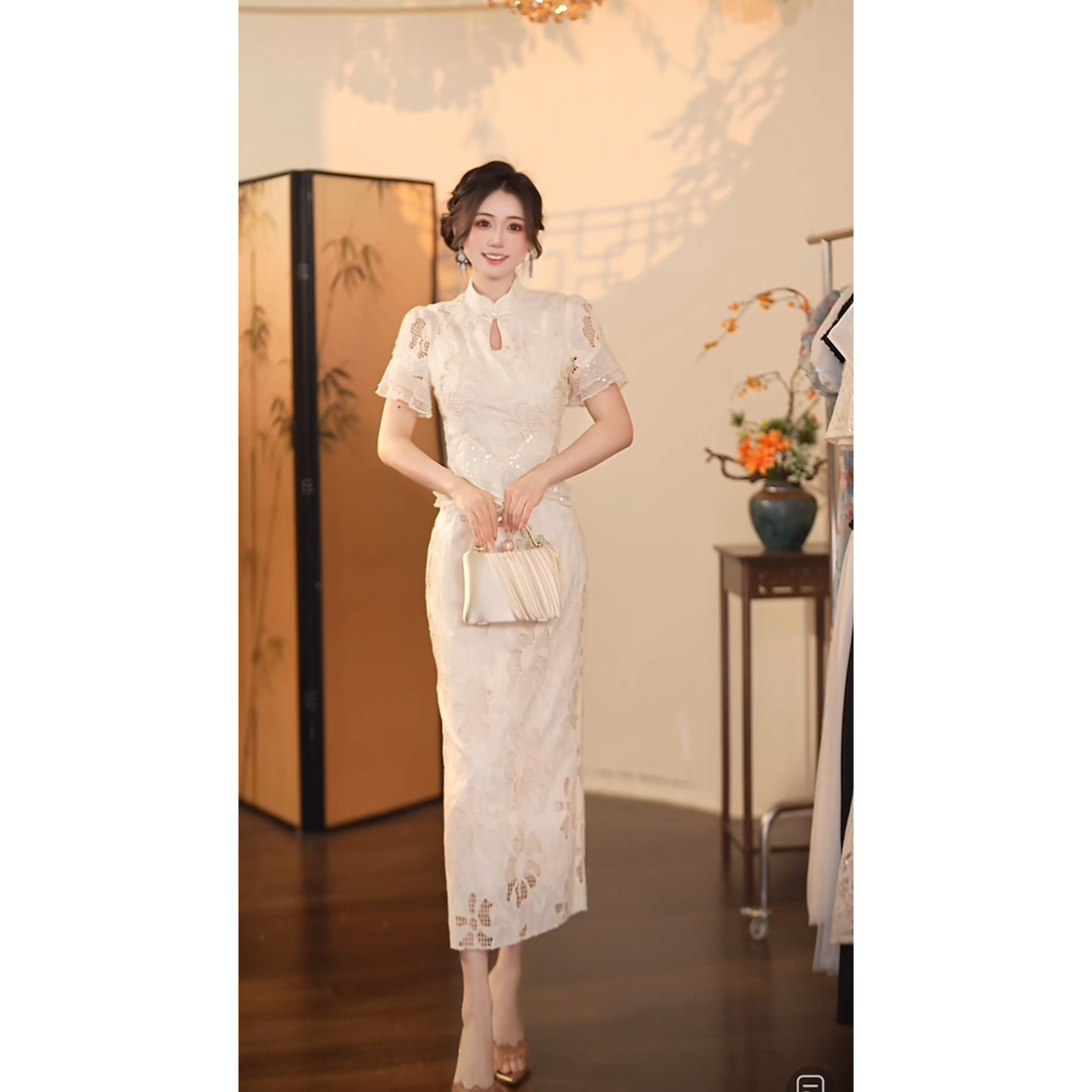 瑞瑞定制-1468（出水芙蓉）"100棉”连衣裙G423