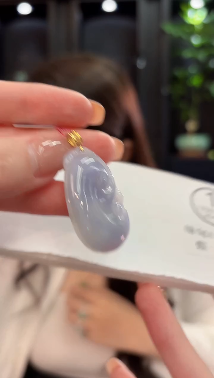 吊坠(不含链)18K金镶嵌翡翠 缅甸A货/支持复检/一件