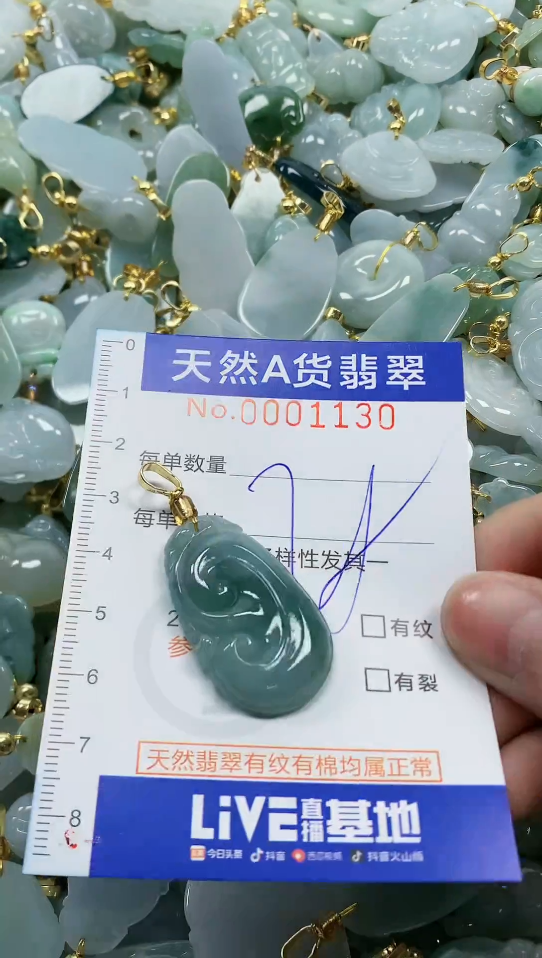颈饰未镶嵌翡翠纯天然a货翡翠