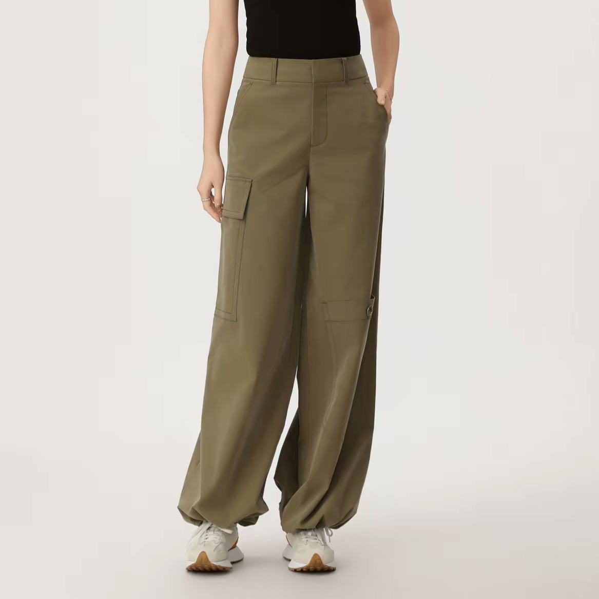 AMASS/阿玛施新款舒适个性垂感百搭设计师时尚休闲裤子510057