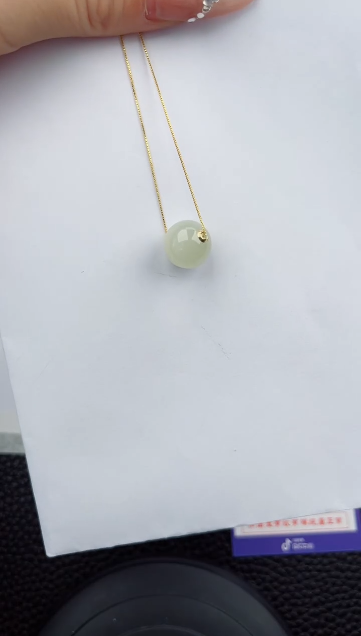 【闪购商品】和田玉吊坠(赠链)未镶嵌555微色差T转运珠