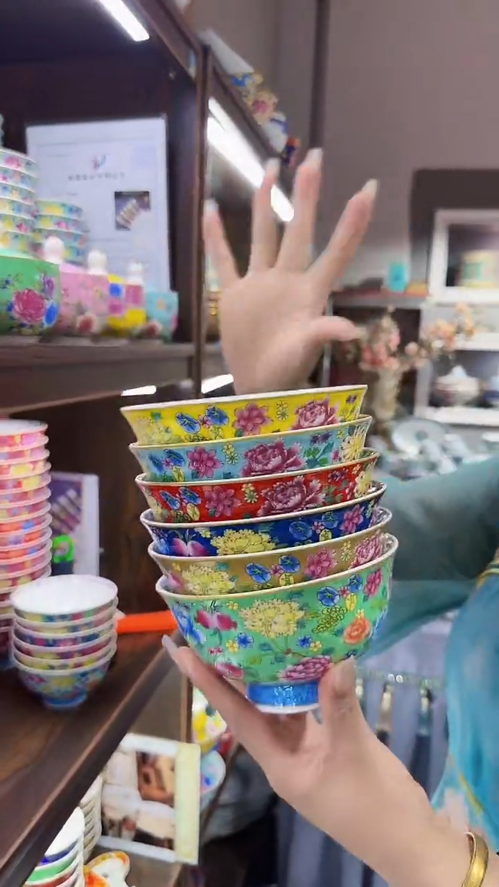 瓷片5英寸饭碗6个景德镇餐具