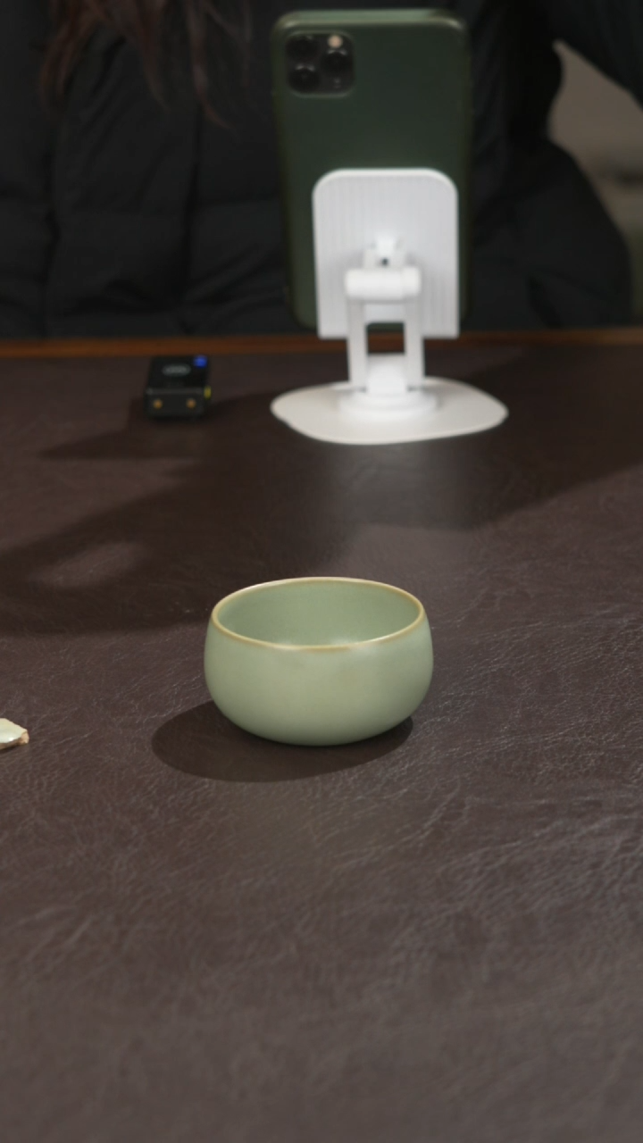 瓷宣宝汝瓷原矿原釉手工作品瑕疵