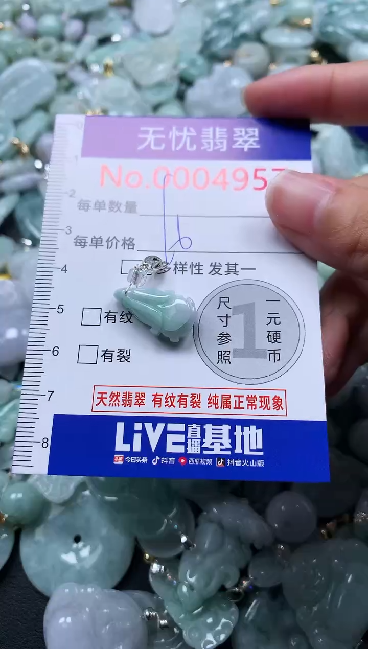 颈饰未镶嵌翡翠4957